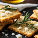 pecorino and rosemary crackers with honey drizzle recipe