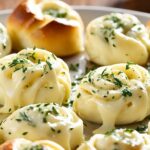 Provolone Garlic Butter Knots Recipe | Cheesy Delight