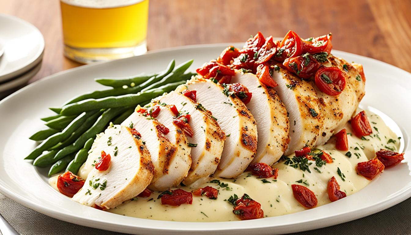 Provolone-Stuffed Chicken with Sun-Dried Tomatoes