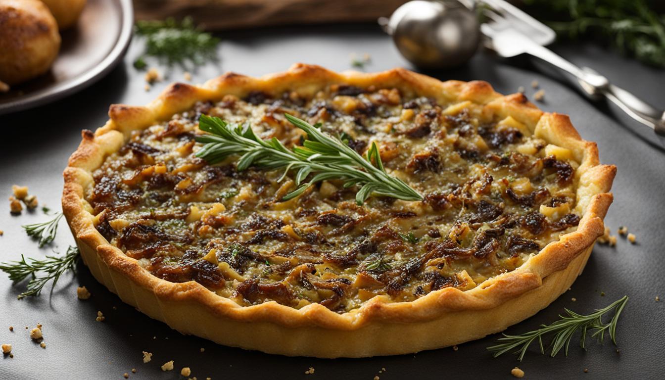 Savory Smoked Gruyere & Onion Tart Recipe