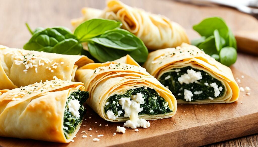 spinach and cheese filo pastry recipe