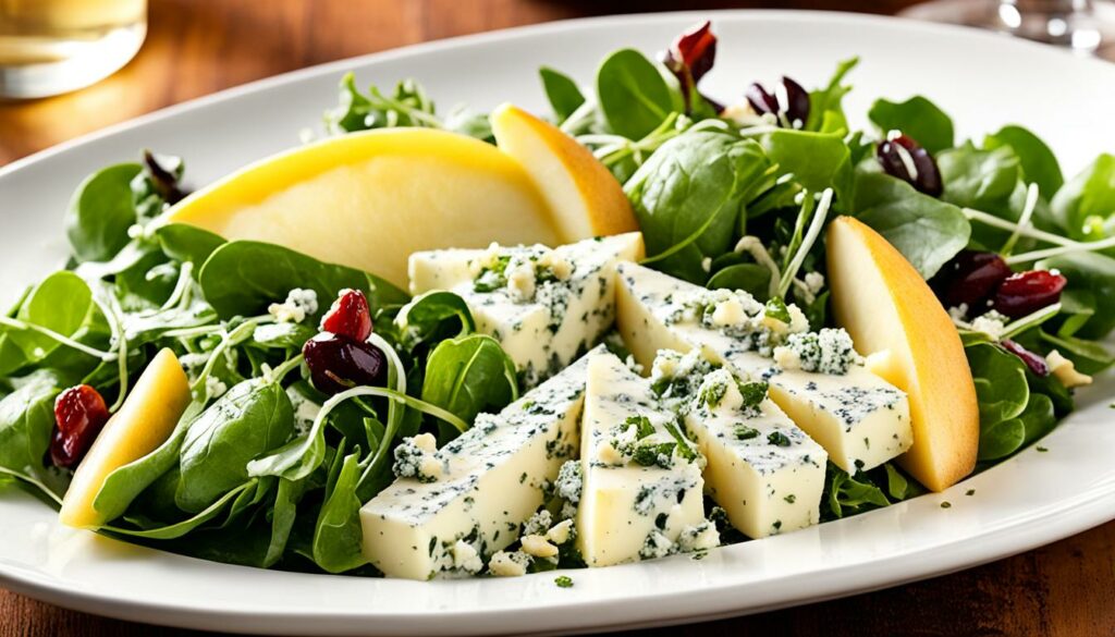 Roquefort and Pear Salad with Champagne Vinaigrette recipe