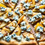Caramelized Pear and Blue Cheese Flatbread Recipe