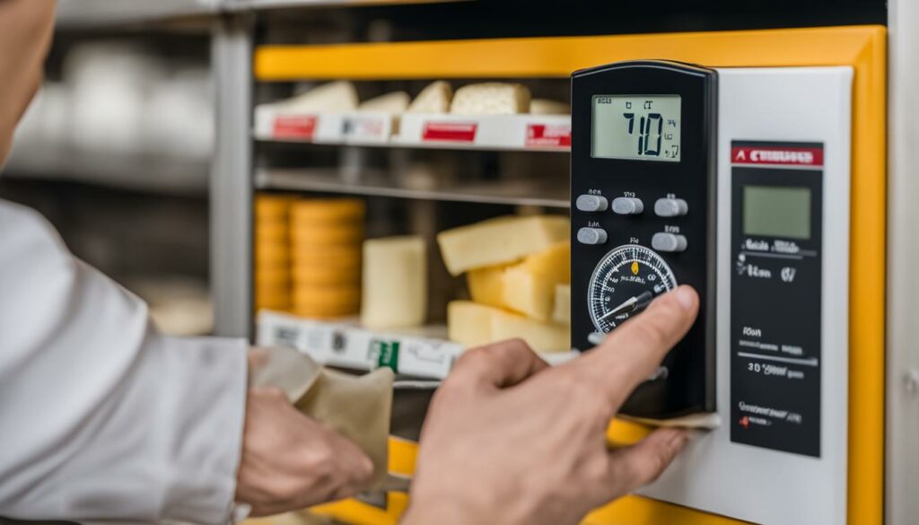 controlling cheese aging temperature