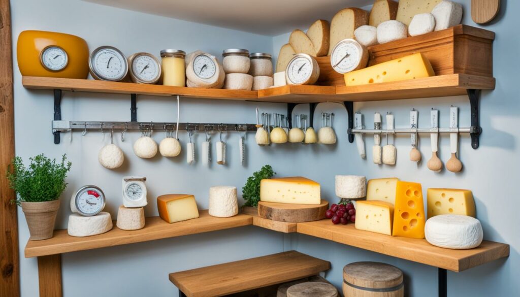 home cheese aging setup