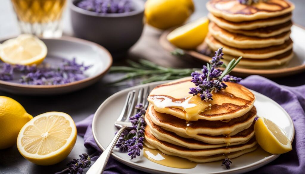 lavender and lemon ricotta pancakes