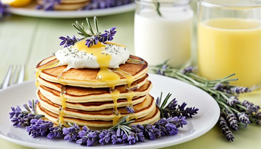 lavender and lemon ricotta pancakes