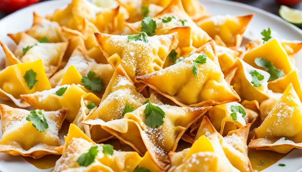sweet and spicy cream cheese wontons