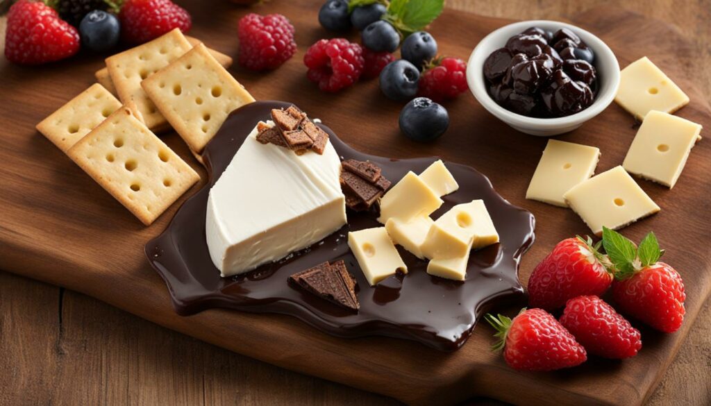 triple cream cheese and dark chocolate pairings