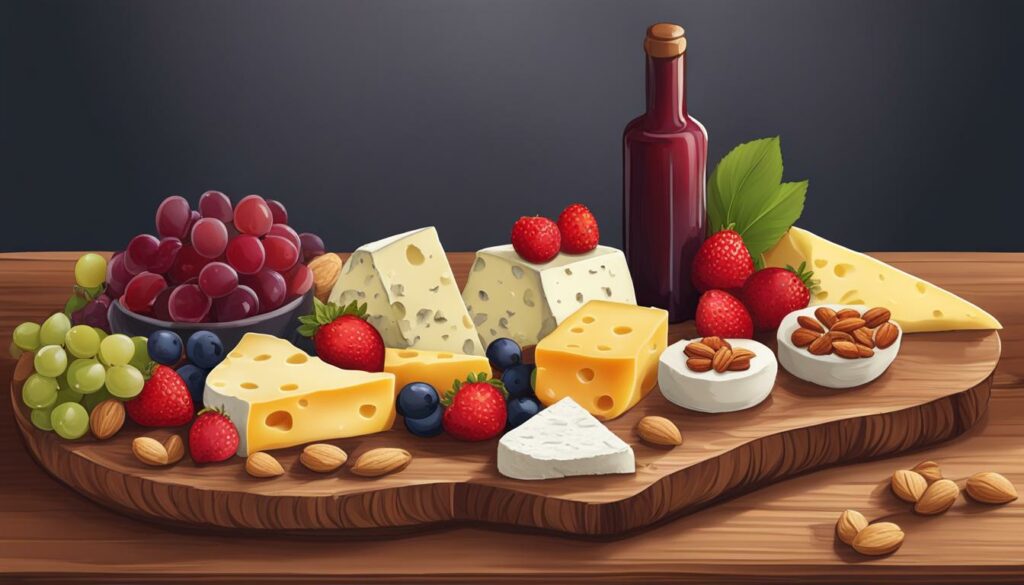 valentine's day cheese board