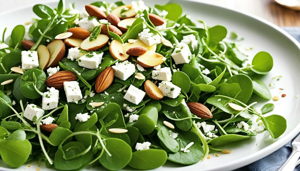 watercress and goat cheese salad