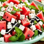 Watermelon & Feta Salad with Balsamic Glaze Recipe